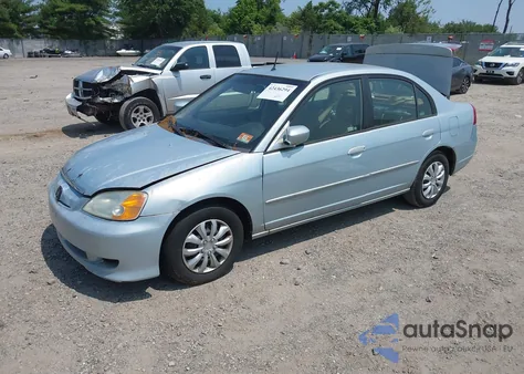 2003 Honda Civic Hybrid из США, поврежденный, VIN JHMES96683S025784